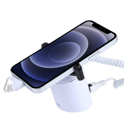 Présentoir cylindrique antivol avec alarme de sécurité / Alarme antivol avec télécommande infrarouge pour iPhone / iPod avec port 8 broches, cylindrique ABS 8 broches