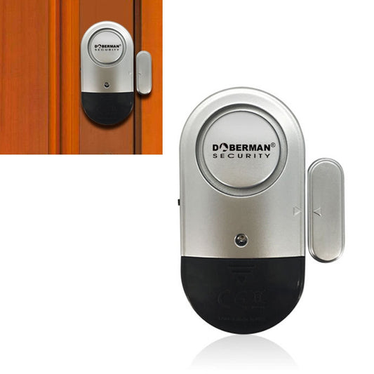 DOBERMAN SE-0701 Ovaler Haushalts-Diebstahlschutz für Türen und Fenster, magnetischer Federsensor, super lauter, einfacher Alarm, SE-0701