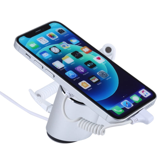 Soporte de exhibición cilíndrico de carcasa de aluminio Sistema de seguridad magnético digital Alarma antirrobo Soporte de exhibición de alarma para iPhone, iPod y iPad con puerto de 8 pines, cilíndrico de 8 pines