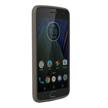 For Motorola Moto G5 Plus Brushed Carbon Fiber Texture Shockproof TPU Protective Cover Case, For Moto G5 Plus