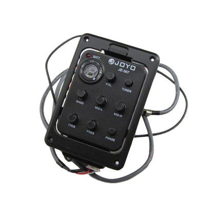 JOYO JE-307 Guitar Pickup 5-Band Equalizer Folk Guitar EQ Acoustic guitarra Pickup Preamp Electric Digital Tuner, JE-307
