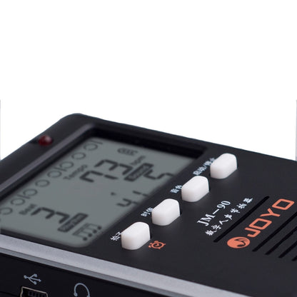 JOYO JM-90 Mini Portable Rechargeable Clip-on LED Indicator Electronic Digital Metronome Tone Generator Tuner for Guitar Violin Ukulele, JM-90 (Black), JM-90 (White)