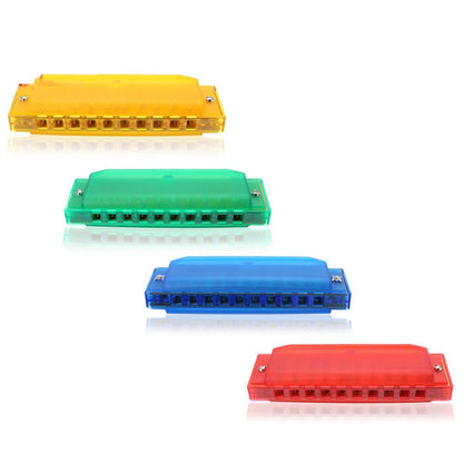Swan SW1020-2 10 trous 20 tonalités Harmonicas transparents Instruments de musique Diatonique