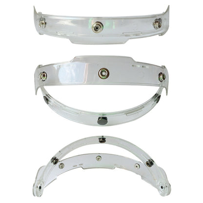 Soman Motorcycle Bubble Visor Open Face Helmet Visor Helmet Windshield Shield with Transparent Frame