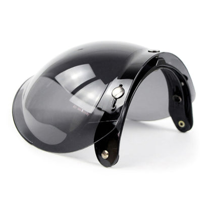 Soman Motorcycle Bubble Visor Open Face Helmet Visor Helmet Windshield Shield with Transparent Frame
