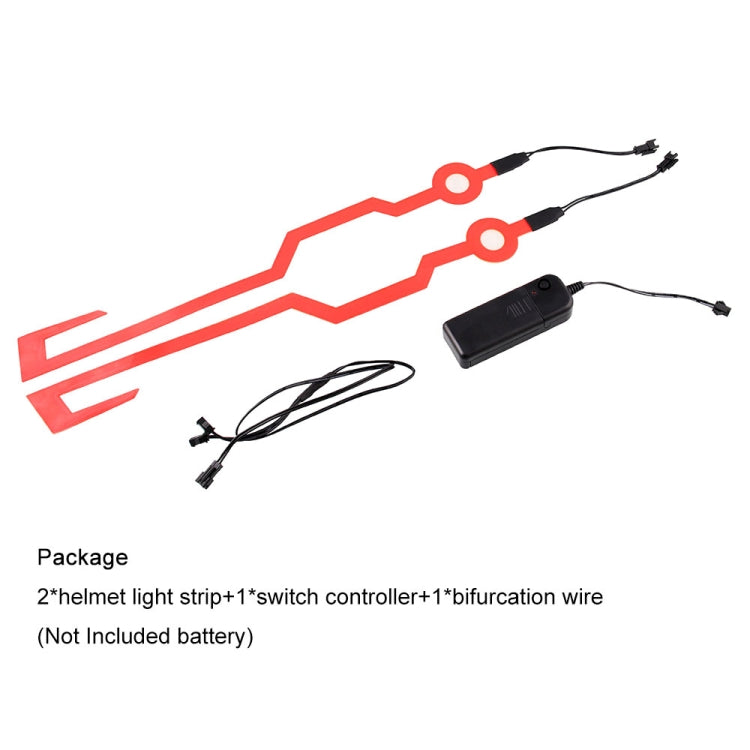 MB-MHL002 Motorcycle Modification Accessories Universal Pasteable Helmet Light Strip