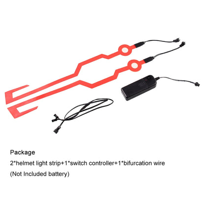 MB-MHL002 Motorcycle Modification Accessories Universal Pasteable Helmet Light Strip