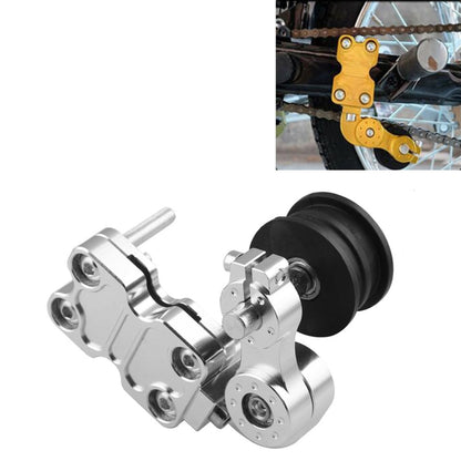 HC154 Motorcycle Modified Accessories Universal Aluminum Alloy Chain Adjuster, Aluminum Alloy Black, Aluminum Alloy Silver