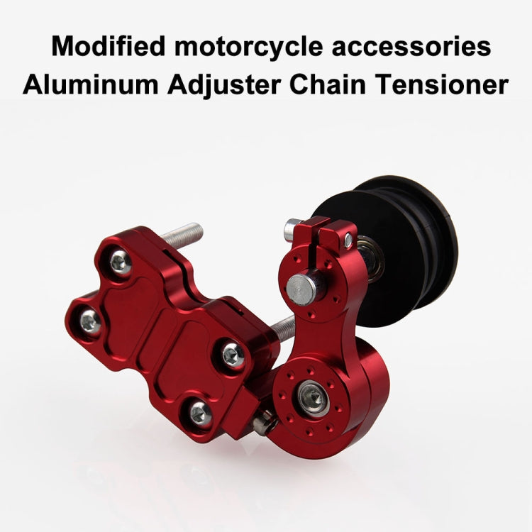 HC154 Motorcycle Modified Accessories Universal Aluminum Alloy Chain Adjuster, Aluminum Alloy Black, Aluminum Alloy Silver