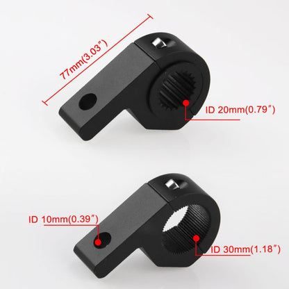 MB-EA076-1 Motorcycle Modification Accessories 20-30mm Universal Guardrail Spotlight Fixed Clip Bracket, Spotlight Fixed Clip Bracket