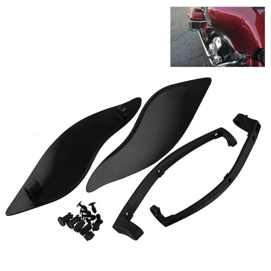 MB-OT360 2 PCS Déflecteurs d'air réglables Ailettes latérales Carénage Pare-carter latéral pour Harley Davidson Touring Electra / Street / Tri Glide / CVO 2014-2019, Pare-carter latéral