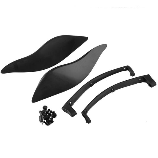MB-OT360 2 PCS Déflecteurs d'air réglables Ailettes latérales Carénage Pare-carter latéral pour Harley Davidson Touring Electra / Street / Tri Glide / CVO 2014-2019, Pare-carter latéral