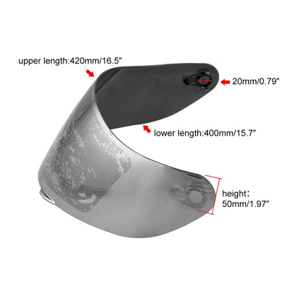 MB-MHL001 Visière de casque de moto Lunettes Lentille de casque Visière intégrale Visière de casque pour AGV K3-SV K5