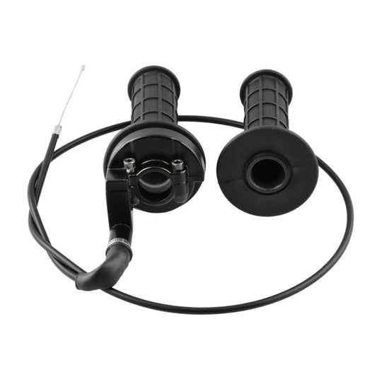 Puños para motocicleta MB-MH028-BK, empuñadura de 22 mm con abrazadera de acelerador y cable de acelerador para ATV, quad, pit bike, motocross y carreras de 110-250 cc, MB-MH028-BK