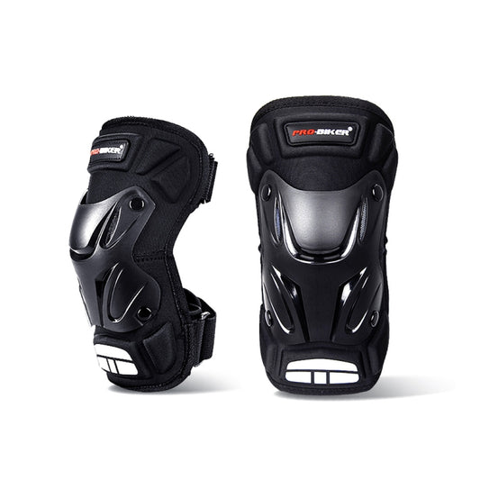 PRO-BIKER Genouillère 2 en 1 pour sports de plein air Randonnée Ski Moto Vélo Équipement de protection avec bande réfléchissante, Genouillère 2 en 1 PRO-BIKER