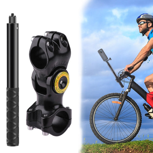Support de montage pour caméra de vélo/moto avec adaptateur de monopode, support de fixation pour guidon de vélo avec monopode