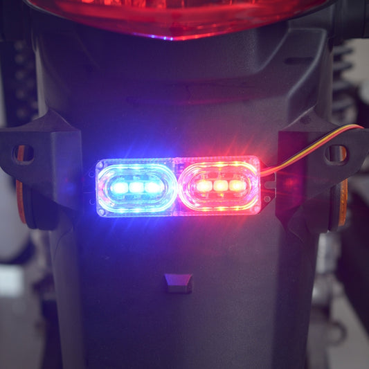 Feu arrière stroboscopique de moto 9V-80V 2W, feu arrière stroboscopique