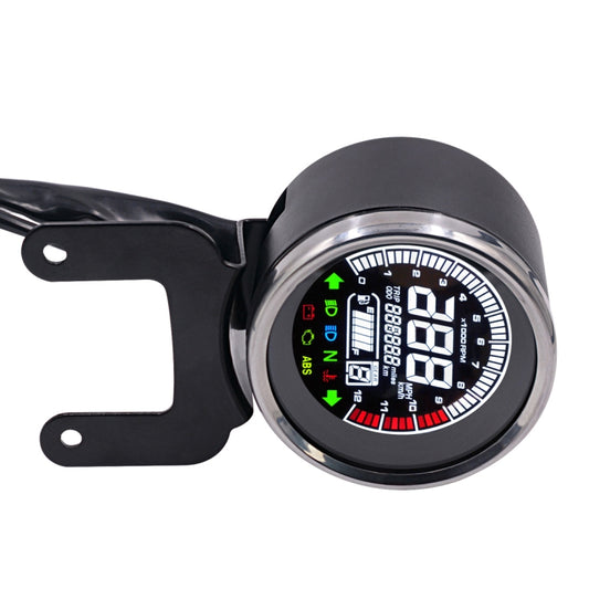 Compteur numérique LED multifonction universel modifié pour moto, indicateur lumineux, compte-tours, odomètre, compteur de vitesse, jauge d'huile, compteur numérique LED