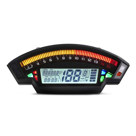 Compteur de vitesse numérique LCD TFT pour moto, 14 000 tr/min, 6 vitesses, rétroéclairage, odomètre de moto pour compteurs 1, 2, 4 cylindres, MLS062