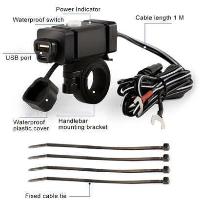 Motorcycle Mobile Phone Charger QC3.0 PD Fast Charge Charger U-type Terminal, U-type Terminal