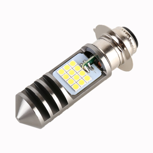 PX15D DC12V / 7.4W Phare de moto LED avec 24 perles de lampe SMD-3030, PX15D Style 1 (Lumière blanche), PX15D Style 1 (Jaune + Blanc)