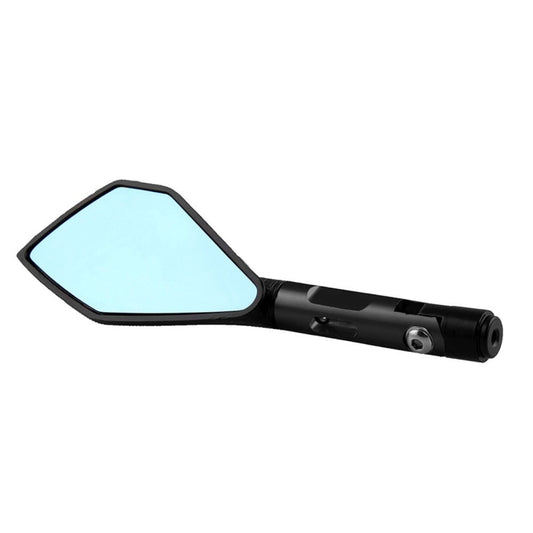 Espejo retrovisor lateral reflectante de aleación de aluminio con forma de rombo para motocicleta modificada