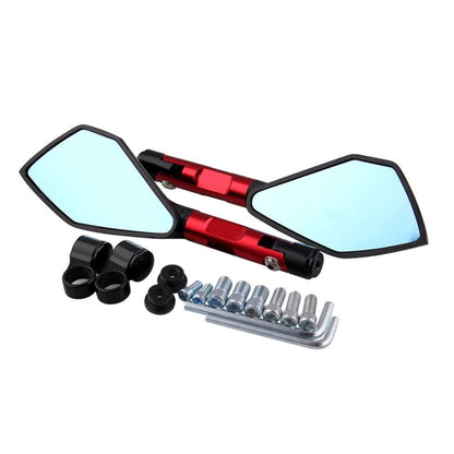 Modified Motorcycle Aluminium Alloy Rhombus Reflective Light Side Rearview Mirror