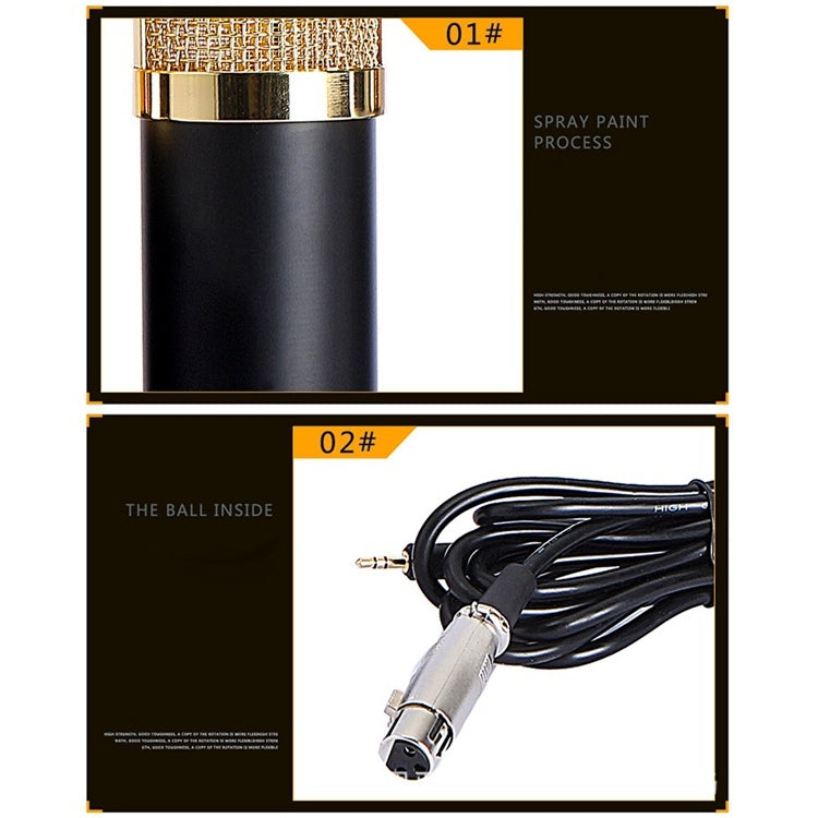 Compatible with PC / Mac for Live Broadcast Show, KTV, etc., BM800 Red, BM800 White, BM800 Black, BM800 Pink, BM800 Blue