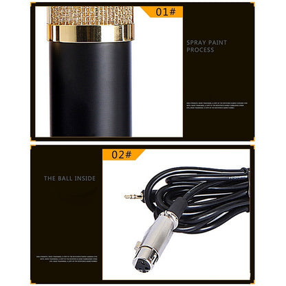 Compatible with PC / Mac for Live Broadcast Show, KTV, etc., BM800 Red, BM800 White, BM800 Black, BM800 Pink, BM800 Blue