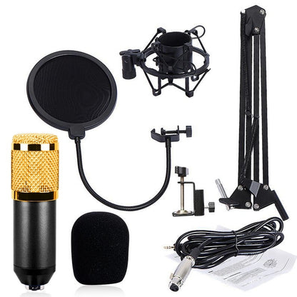 BM-800 Network K-Song Dedicated High-end Metal Shock Mount Microphone Set, BM800 Kit White, BM800 Kit Black, BM800 Kit Pink, BM800 Kit Blue