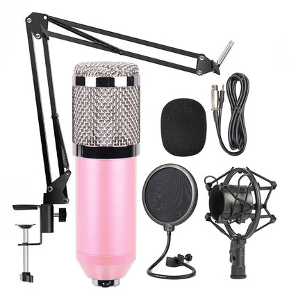 BM-800 Network K-Song Dedicated High-end Metal Shock Mount Microphone Set, BM800 Kit White, BM800 Kit Black, BM800 Kit Pink, BM800 Kit Blue