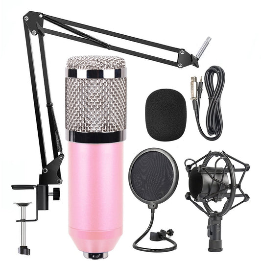 BM-800 Network K-Song Dedicated High-end Metal Shock Mount Microphone Set, BM800 Kit Pink, BM800 Kit Blue, BM800 Kit Black