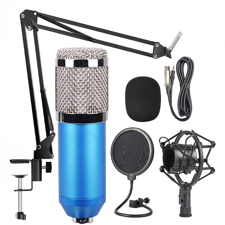 BM-800 Network K-Song Dedicated High-end Metal Shock Mount Microphone Set, BM800 Kit White, BM800 Kit Black, BM800 Kit Pink, BM800 Kit Blue