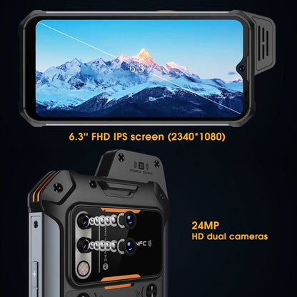 IP68 Waterproof Dustproof Shockproof, 5000mAh Battery, 6.3 inch Android 11 MTK6765 Helio P35 Octa Core up to 2.35GHz, Network: 4G, NFC, OTG, Standard , 4GB+64GB