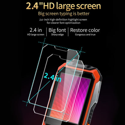 Waterproof Shockproof Dustproof, 6800mAh Battery, 2.4 inch, 21 Keys, LED Flashlight, FM, SOS, Dual SIM, Network: 4G