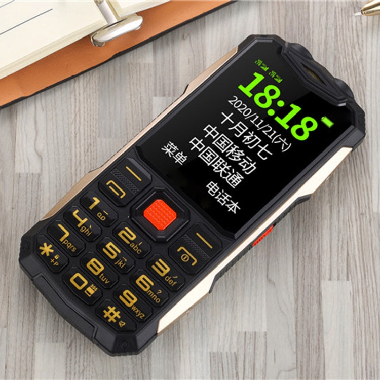 Waterproof Shockproof Dustproof, 4800mAh Battery, 2.4 inch, 21 Keys, Bluetooth, LED Flashlight, FM, SOS, Dual SIM, Network: 2G