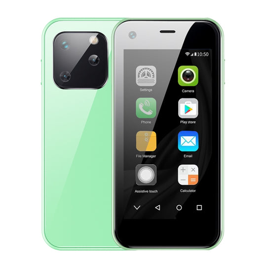 Écran 2,5 pouces MTK6580 Quad Core jusqu'à 1,3 GHz, Bluetooth, Wi-Fi, FM, réseau 3G, double SIM, XS13