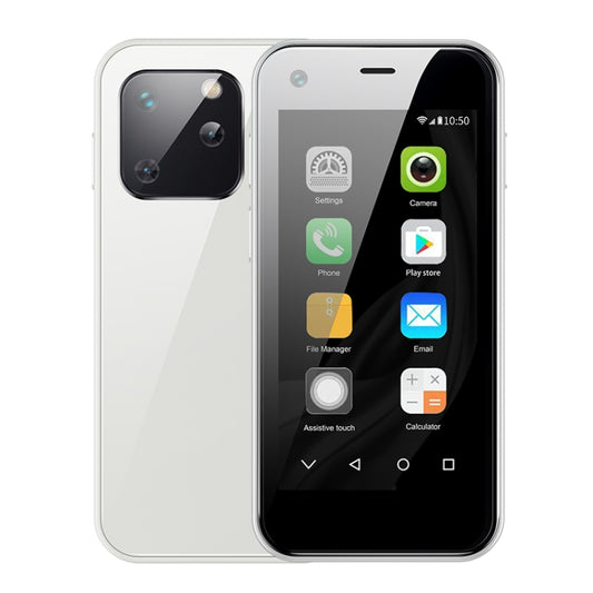 Écran 2,5 pouces MTK6580 Quad Core jusqu'à 1,3 GHz, Bluetooth, Wi-Fi, FM, réseau 3G, double SIM, XS13