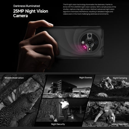 Ulefone Armor X31 Pro 5G, 8 Go + 256 Go, Vision nocturne, Téléphone robuste IP68/IP69K, Android 14 de 6,56 pouces, MediaTek Dimensity 6300 Octa Core, Réseau : 5G, NFC, OTG, Armor X31 Pro