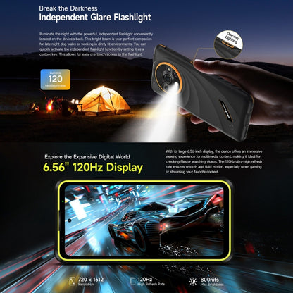 Ulefone Armor X31 Pro 5G, 8 Go + 256 Go, Vision nocturne, Téléphone robuste IP68/IP69K, Android 14 de 6,56 pouces, MediaTek Dimensity 6300 Octa Core, Réseau : 5G, NFC, OTG, Armor X31 Pro