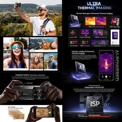 Ulefone Armor 28 UltraThermal Version  Rugged Phone, 16GB+1TB, Night Vision, 10600mAh, 6.67 inch Android 14 MediaTek Dimensity 9300+ Octa Core, Network: 5G, NFC, Armor 28 Ultra Thermal Version