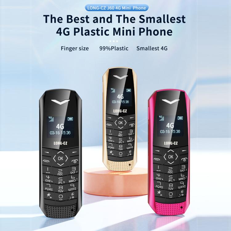 LONG-CZ S60 4G Mini Phone, 1.77 inch Unisoc T107, LED Flashlight, 21 Keys, Network: 4G, Single SIM