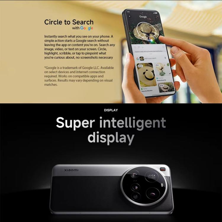 Xiaomi 15 Ultra Global, 16GB+512GB, 3D Ultrasonic Fingerprint, 200MP Camera, 6.73 inch Xiaomi HyperOS 2 Snapdragon 8 Elite Octa Core 3nm, NFC, Network: 5G, Xiaomi 15 Ultra Global, 16GB+512GB (Silver), Xiaomi 15 Ultra Global, 16GB+512GB (Black)