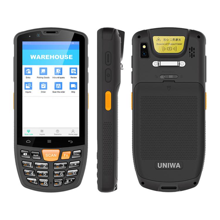 UNIWA HS006 Industrial PDA QR Code Scanner, 3GB+32GB, 4.0 inch Android 11 MediaTek MT6762 Octa Core, NFC, Network: 4G, 3GB+32GB