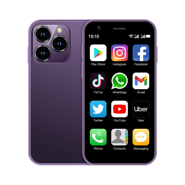SOYES XS16, 3 Go + 64 Go, 3,0 pouces Android 10.0 MTK6737 Quad Core, Bluetooth, Wi-Fi, Réseau : 4G, Double SIM, Compatible Google Play Store, 3 Go + 64 Go