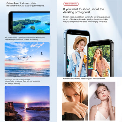 SOYES XS16, 3 Go + 64 Go, 3,0 pouces Android 10.0 MTK6737 Quad Core, Bluetooth, Wi-Fi, Réseau : 4G, Double SIM, Compatible Google Play Store, 3 Go + 64 Go