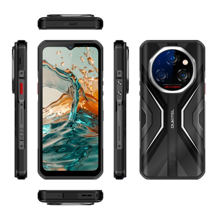 Oukitel WP55 Pro 5G Rugged Phone, 16GB+512GB, 108MP Camera, Fingerprint Identification, 6.6 inch Android 15 MediaTek Dimensity 7025 Octa Core, NFC, OTG, Network: 5G, WP55 Pro