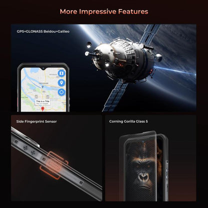 Oukitel WP55 Pro 5G Rugged Phone, 16GB+512GB, 108MP Camera, Fingerprint Identification, 6.6 inch Android 15 MediaTek Dimensity 7025 Octa Core, NFC, OTG, Network: 5G, WP55 Pro