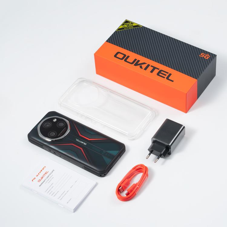 Oukitel WP55 Pro 5G Rugged Phone, 16GB+512GB, 108MP Camera, Fingerprint Identification, 6.6 inch Android 15 MediaTek Dimensity 7025 Octa Core, NFC, OTG, Network: 5G, WP55 Pro