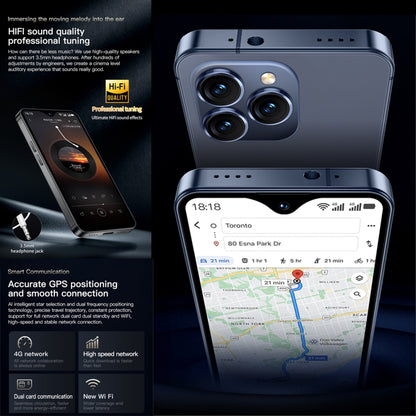 SOYES F9 Max, 6 Go + 128 Go, 4,3 pouces Android 12 MTK6762 Octa Core, Réseau : 4G, OTG, Double SIM, 6 Go + 128 Go